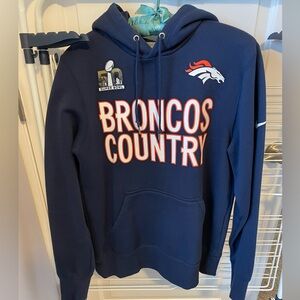 Nike Navy Blue Denver Broncos Hoodie